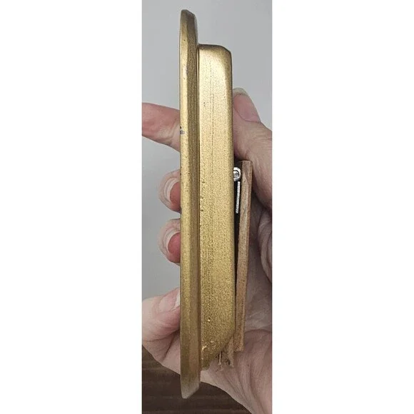 Vintage The Bucklers Inc 5th Ave NY Enamel Picture Photo Frame Swivel Back Heavy - Picture 7 of 16